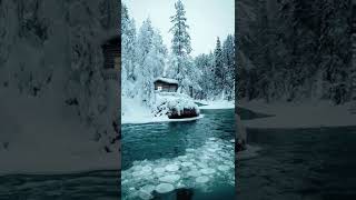 Nature view | Snow fall , river, Nature watsapp status | Nature 4k videos | short video