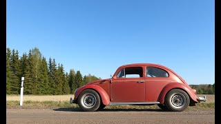 Air cooled Classic VW Beetle Steering box fluid change and sunny test drive