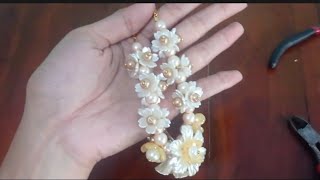 DIY || How to Make Choker Necklace | Tutorial Kalung Hijab | Kalung Pesta | Kalung Wisuda