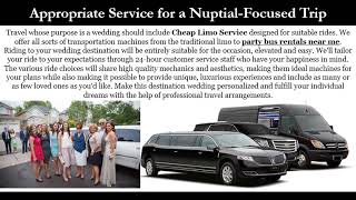 Have It All with a Destination Wedding Plan Paired with Cheap Limo Service DC