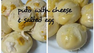 PUTO with SALTED EGG and CHEESE