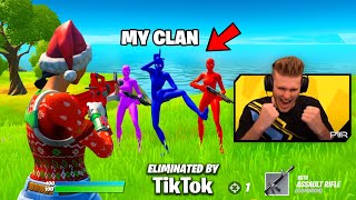 My TikTok Clan Stream Sniped 100 Streamers to get BANNED...