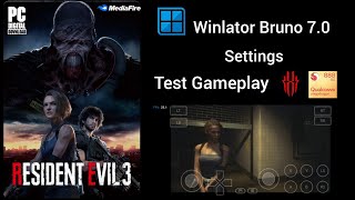 Winlator Bruno 7.0 Gameplay Resident Evil 3 Test Red Magic 6 Pro SD888