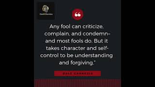 Any Fool Can Criticize. Most Fools Do...