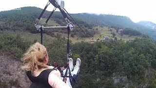 Montenegro Ziplain, Canyons.(Черногория Зиплайн, Каньоны.)