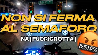 NON SI FERMA AL SEMAFORO 🚦 | NA | 2# GIORNO CON MT-07 | #lucafezza #bikelife #yamaha #napoli