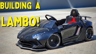 Building a Lamborghini Powerwheels car  | Widebody Kid Stance |