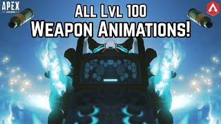 All Season 1-3 Level 100 WEAPON ANIMATIONS In NIGHTMODE! Apex Legends Battlepass