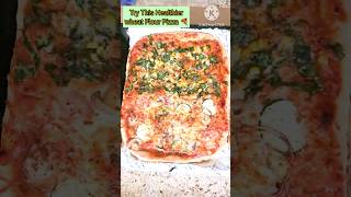 Healthier Wheat Flour Pizza / Pizza de Harina integral Saludable #youtubeshorts #pizzalover #viral