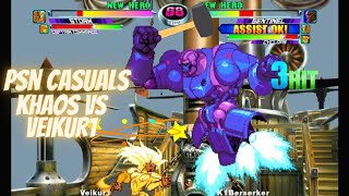 MvC2 - PSN Casuals - Khaos vs Veikur1 (Matrix Training) 01/16/24