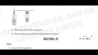 AP 10th Class Pre Final N.S Biology Question paper 2022#education #10thclass #apeducation #prefinal