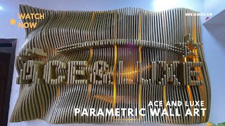 Transforming spaces with our Ace and Luxe parametric wall art