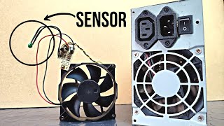 Fan speed Control with Temperature Sensor from old PC power supply