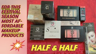 #SUPER AFORDABLE#MAKEUP PRODUCTS#FOR#DURGA PUJA #HALF &HALF#MAKEUP #HAUL#Nancy The Makeup Artist#