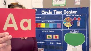 Letter A for circle time