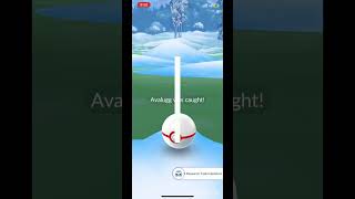 HISUIAN AVALUGG 🧊 🪨 Pokedex Entry In PokemonGo #shorts 🩳