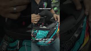 Helmet Bluetooth Installation Video | Team Redditch Angamaly #bike #helmet #bikeaccessories #rider