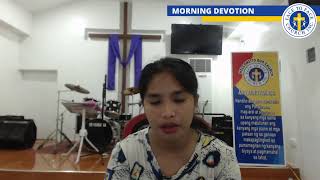 TUESDAY MORNING DEVOTION WITH SIS. JELYN