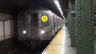 MTA Subways - Kawasaki R68A #5196 on the (N) at Lexington Avenue/59th Street (2016 Video)