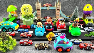 8 Minutes Satisfying Unboxing Pinkfong Traffic Playset! ASMR Toys Review