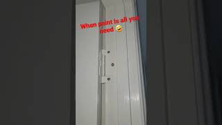 diy paint - hinge paint - painting