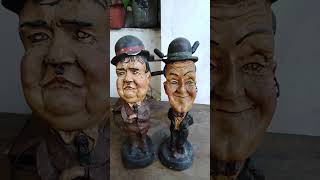 Vintage statue laurel and Hardy #shorts