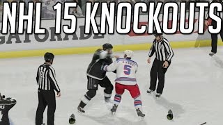 NHL 15 Knockout Compilation (NHL Fighting)