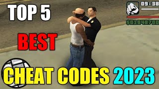 GTA San Andreas Top 5 Cheats ( New 2023 ) | GTA San Andreas Cheat Codes | SHAKEEL GTA