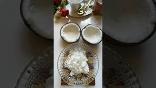 Fresh Coconut Fudge ! 🤤 Coconut Burfi Recipe 🥥#fruit #food #fudge #burfi #coconut #stopmotion