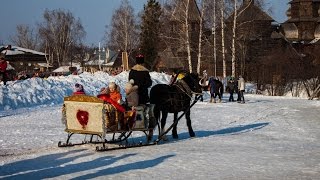 Масленица в Суздале. Взятие крепости. Закат (21.02.15)