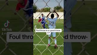 Good throw or bad? Why? #referee #soccer #throwin