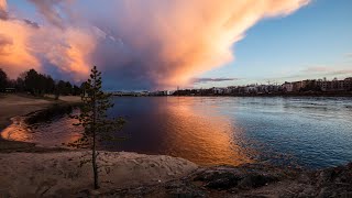 Picture perfect skies! The Ice is gone from Lapland Finland!