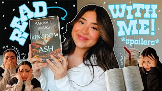 KINGDOM OF ASH READING VLOG  🦌✨ *spoilers* + review (read TOG series with me pt 8)