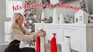 decorating my apartment for Christmas!🎄🎅🏼