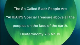 YAHUAH'S SPECIAL TREASURE!