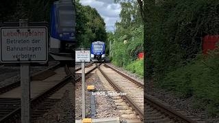 Einfahrt des Wasserstoff Lints der STN in Kelkheim #phonkmusic #taunus #wasserstoff #trainspotting