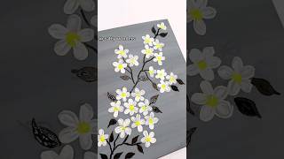 Simple and Easy Flower Painting🌸💖🔥|#art #drawing #painting #flowers #artandcraft #shorts #shortvideo