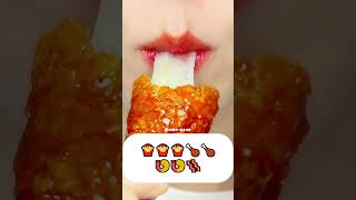 [Asmr] Emoji Food 🍟🍟 Cre: @MoonASMR222 #asmr #emojichallenges #eating #asmrsounds #mukbang