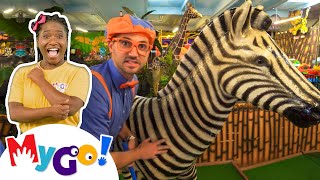 Blippi Jungle Animals + MORE! | @Blippi | Educational Videos | MyGo! Sign Language For Kids | ASL