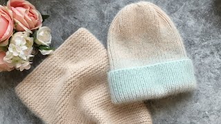 ЭТОТ СНУД СМОЖЕТ СВЯЗАТЬ КАЖДЫЙ! ПЛАТОЧНАЯ ВЯЗКА БЕЗ СТЫКА! KNITTED HAT