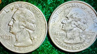 US 1999 Counterfeit Quarters - Not Mules - Fake Capped Die Error Coins