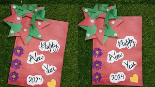 New year card ❤️🤍💚#trending #viral #crafting #diy #new