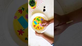 Paper plates painting|#diy  #shortvideo #zufracreations