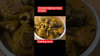 ASMR Delicious Ogbono Soup | coming soon #shortsfeed #ogbonosoup