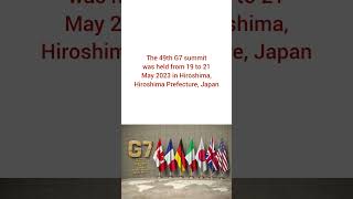 49th G7 SUMMIT HIROSHIMA JAPAN