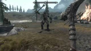 Skyrim - My first encounter with a giant...