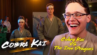 COBRA KAI VS THE IRON DRAGONS! | COBRA KAI SEASON 6 PART 2 REACTION!