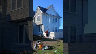 Pretreating with a foam cannon #satisfyingpressurewashing #foamcannon