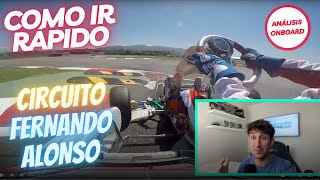 Análisis onboard circuito Fernando Alonso | KARTING