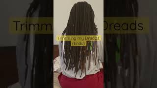 Trimming my Dreads #shorts